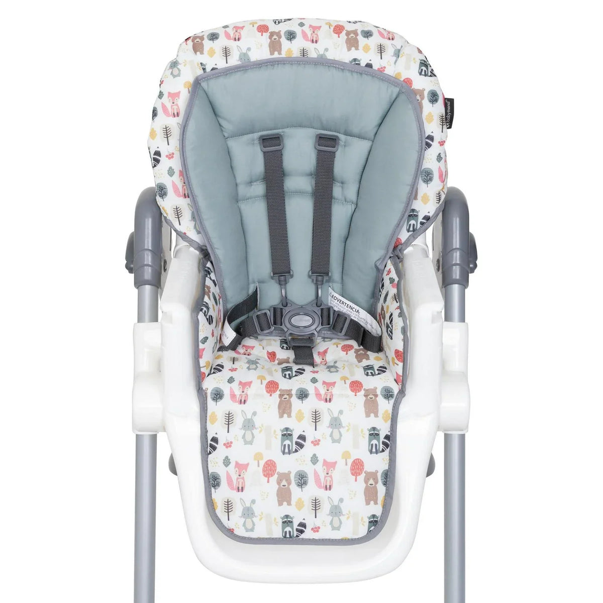 2026 NewBaby Trend Sit Right 3-In-1 High Chair. Forest Party