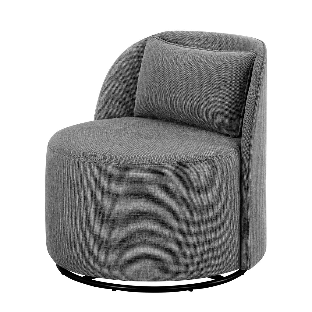 2026 NewBetter Homes & Gardens Juliet Modern Arch Swivel Accent Chair, Cream Boucle