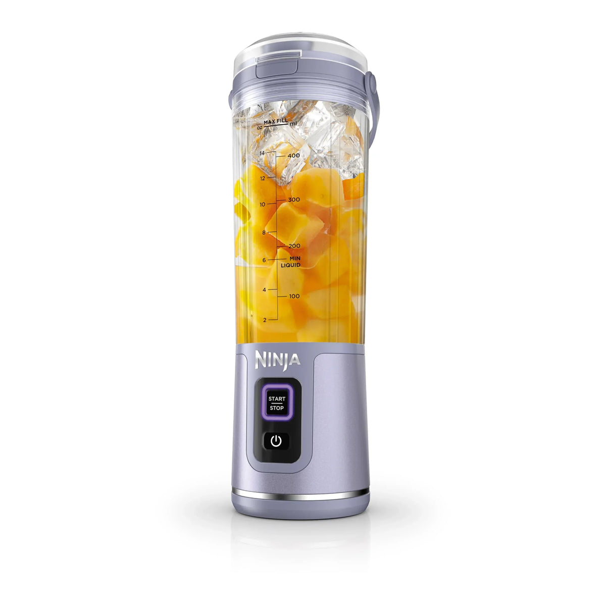 2026 NewNinja Blast Portable Blender, Cordless, 18oz. Vessel, Personal Blender for Shakes & Smoothies, BPA Free, Leakproof Lid & Sip Spout, USB-C Rechargeable, Dishwasher Safe Parts, Metallic Purple,
