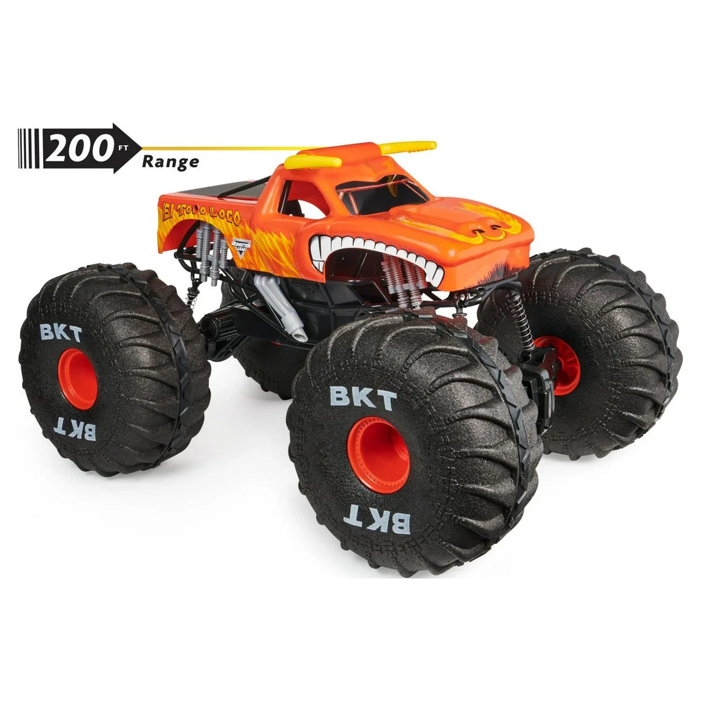 2026 NewMonster Jam MEGA El Toro Loco. Remote Control Monster Truck. 1:6 Scale