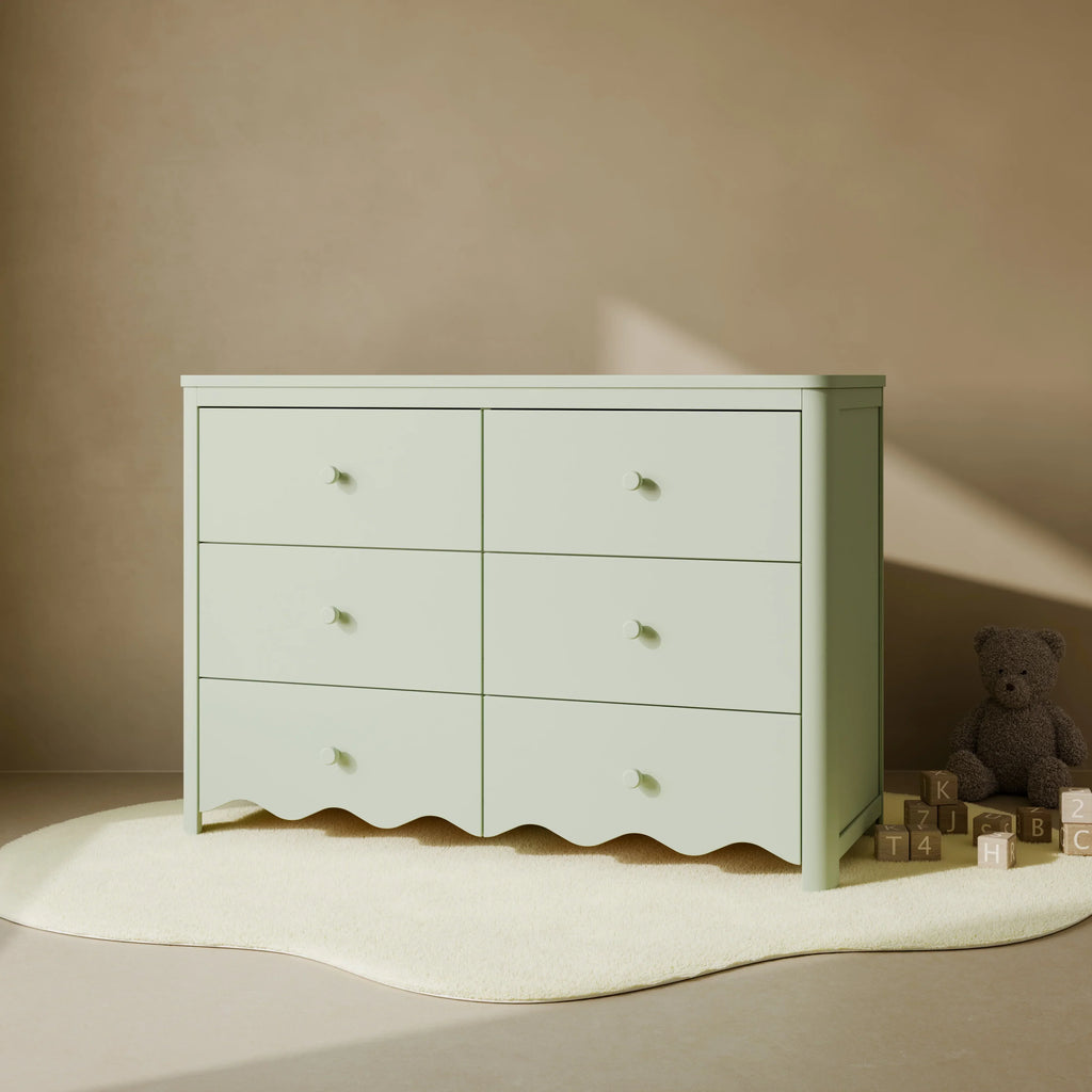 2026 NewStorkcraft Casablanca 6 Drawer Nursery Dresser, Sage