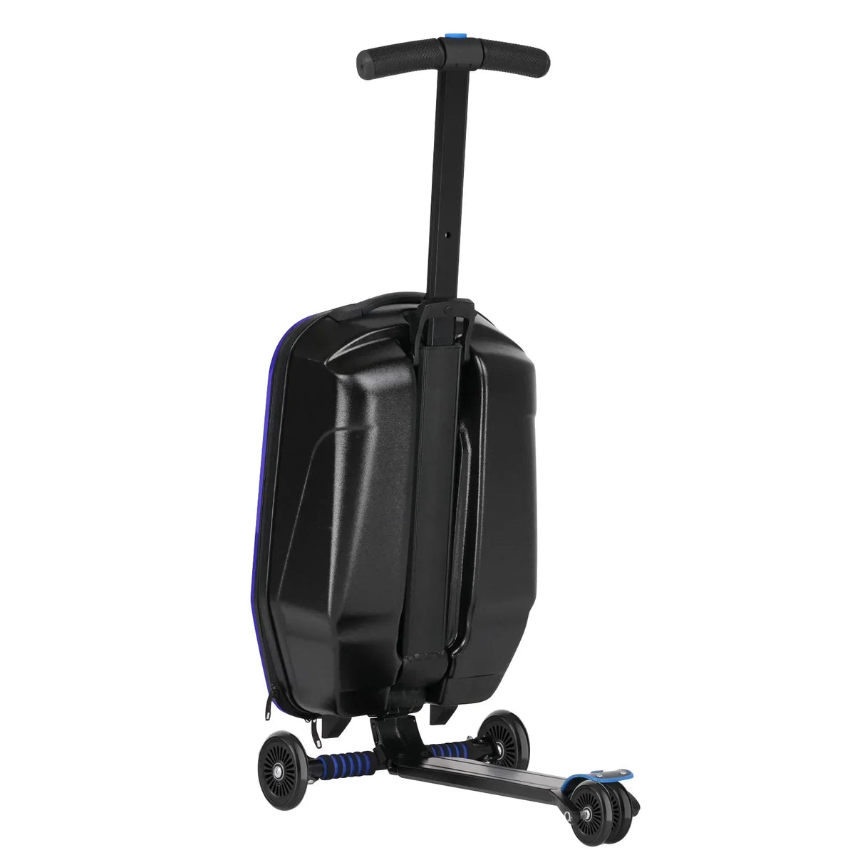 2026 NewAdvwin Scooter Luggage for Kids & Adults, Hardside Ride on Suitcase for Kids Ages 4-15 Multifunctional Lightweight Foldable Carry on Luggage with Wheels Ride on for Children Teenagers, Pink