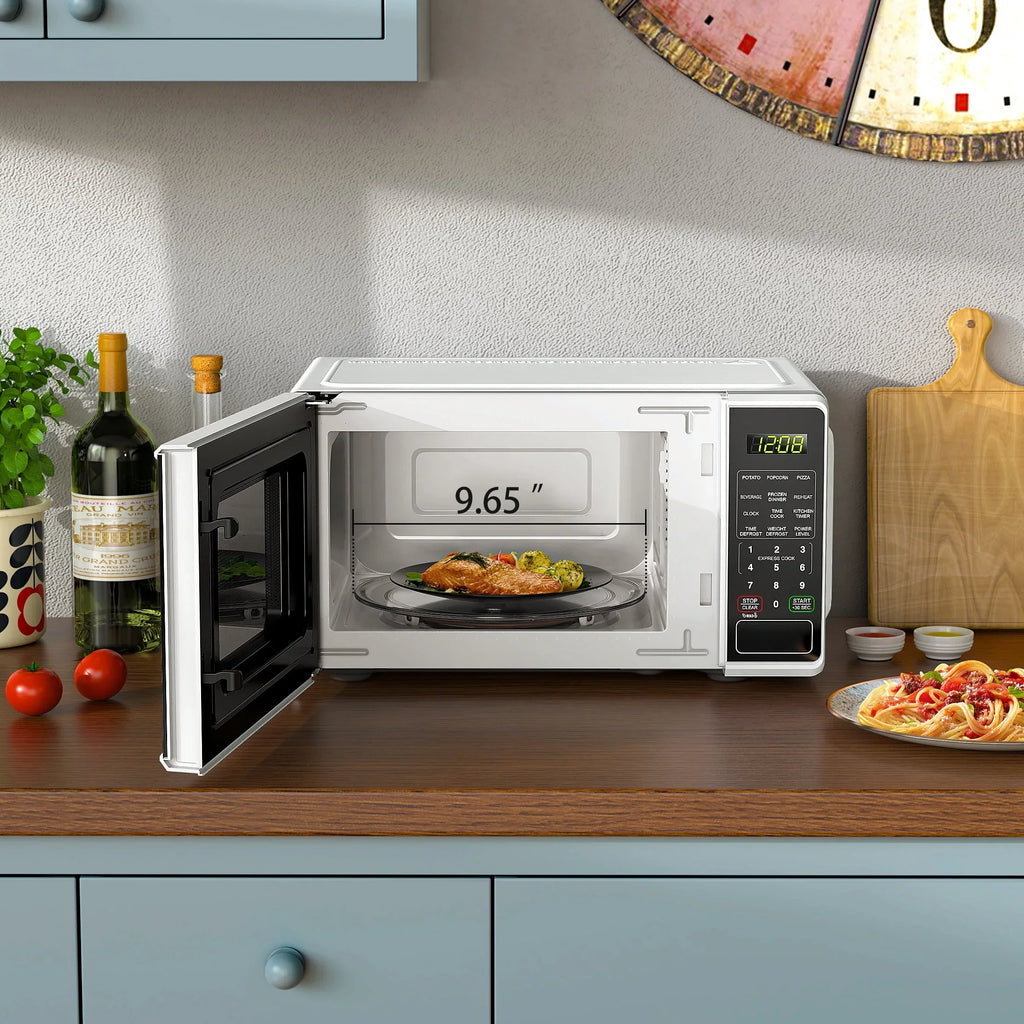 2026 NewMainstays 0.7 cu. ft. Countertop Microwave Oven, 700 Watts, White, New