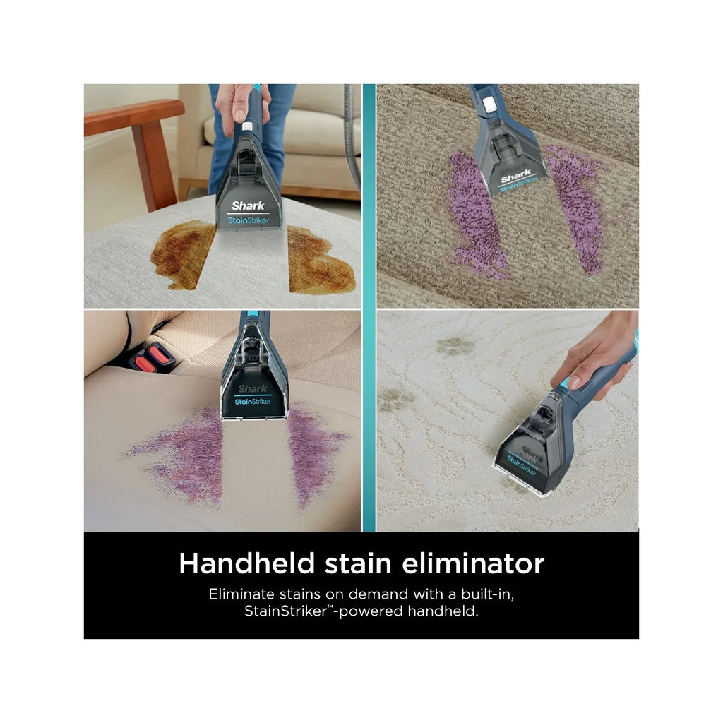 2026 NewShark StainStriker Carpet and Upholstery Cleaner, Portable with 2 Tools, 6oz Deep Clean Pro Formula and 12oz OXY Multiplier Formula, PX200 Navy/White