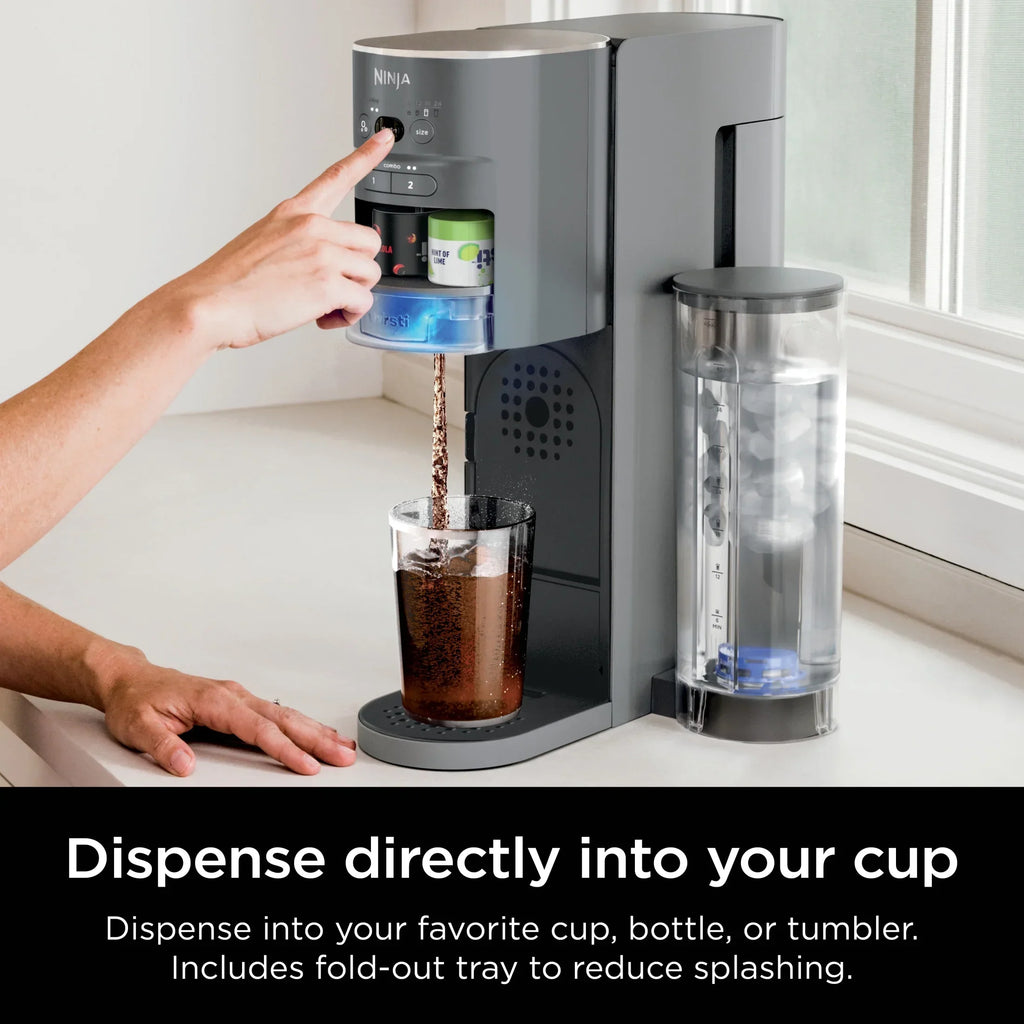 2026 NewNinja Thirsti Drink Maker, Still, Sparkling Custom Drink Kit, with CO2 Canister, Flavors, and 48 oz Reservoir