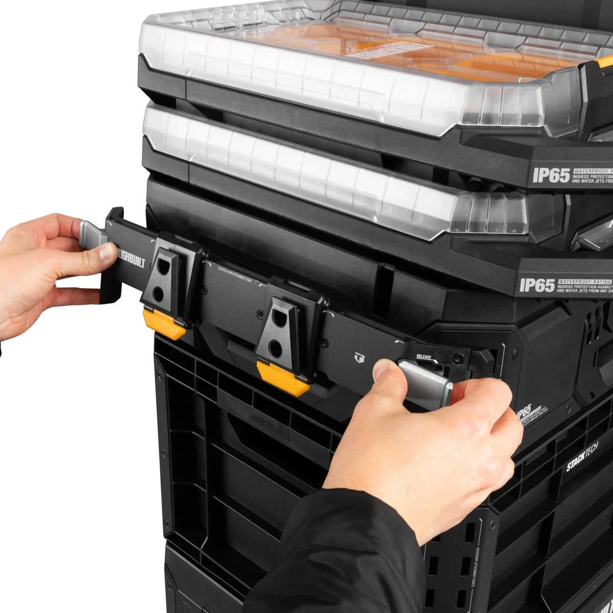 2026 NewToughBuilt Portable 2-in-1 Rolling Tool Box with Wheels & Stackable Design