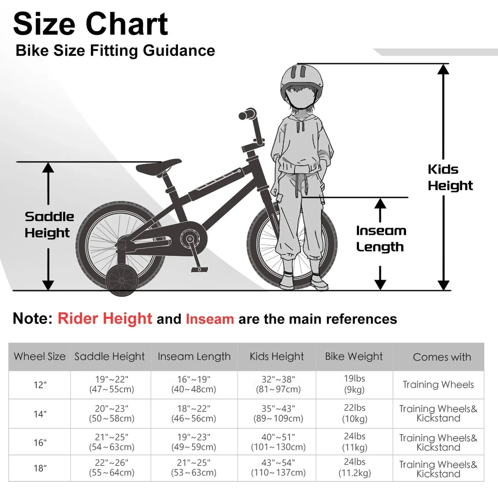 2026 NewGlerc 14 Inch Little Kids Bike BMX Style Bicycle with Training Wheels Coaster Brake for 3 4 5 Years Old Boys Girls, Blue