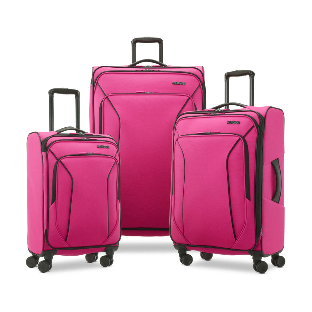 2026 NewAmerican Tourister X-Lite 3-Piece Luggage Set with Spinner Wheels - Light Grey