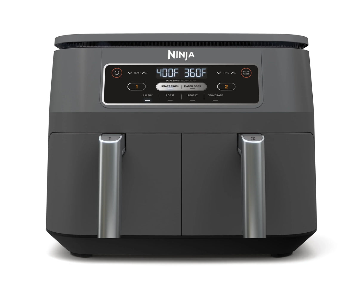 2026 NewNinja Foodi 4 in1 8-Quart. 2 Basket Air Fryer with DualZone Technology Air Fry, Roast, and More, DZ100WM