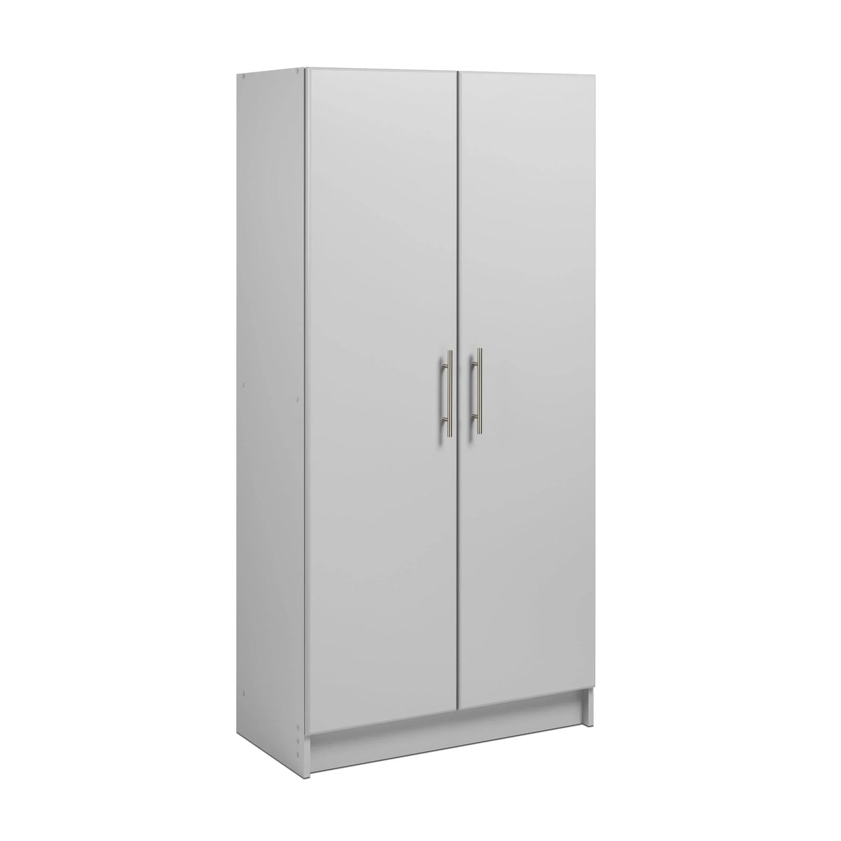 2026 NewPrepac Elite 2 Door Standing Storage Cabinet, Light Gray