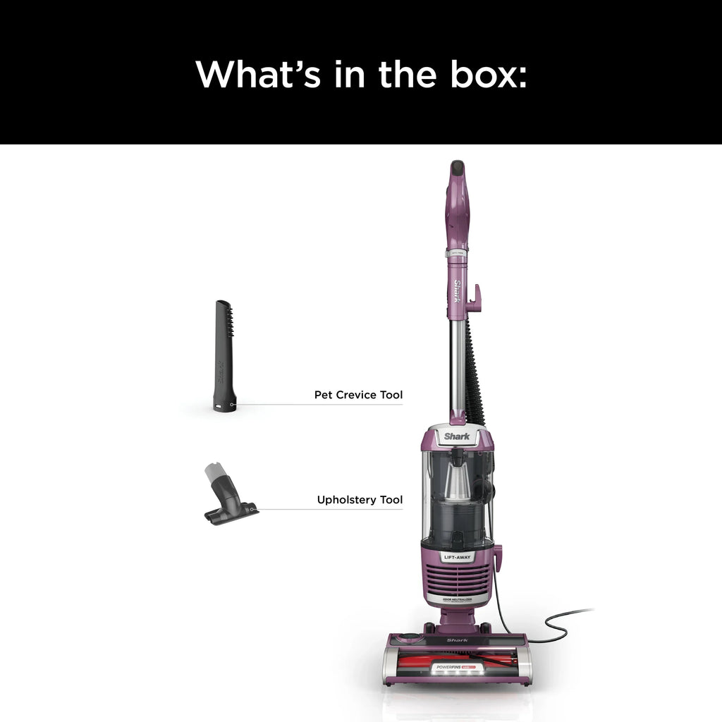 2026 NewShark Upright Vacuum, Lift-Away, Pet Friendly, Bagless, PowerFins HairPro & Odor Neutralizer Technology, Hard Floor and Carpet, Self Cleaning Brushroll, Anti Allergen &Swivel Steering, ZD550, Purple
