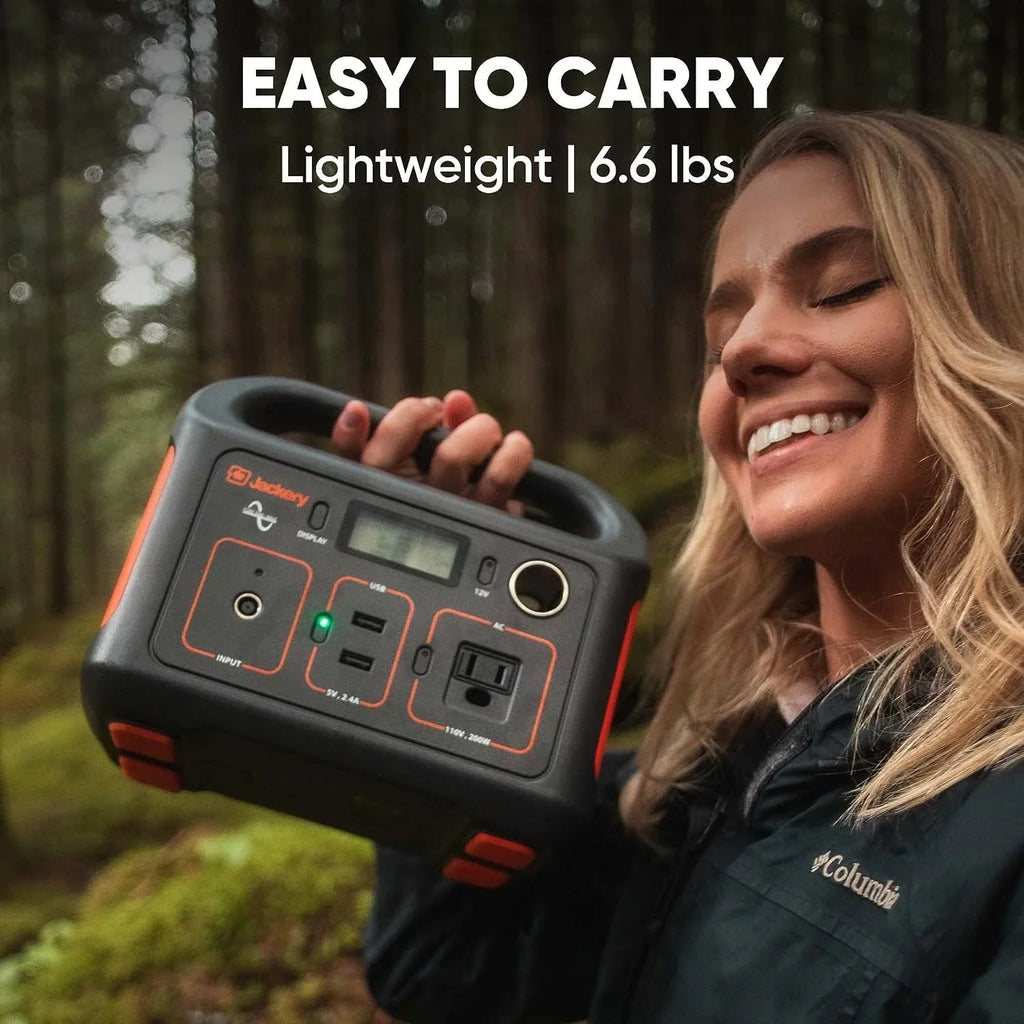 2026 NewJackery Explorer 240 Portable Power Station, 240Wh Backup Lithium Battery, 110V/200W Pure Sine Wave AC Outlet, Solar Generator (Solar Panel Not Included) for Outdoors Camping Travel Hunting Emergency