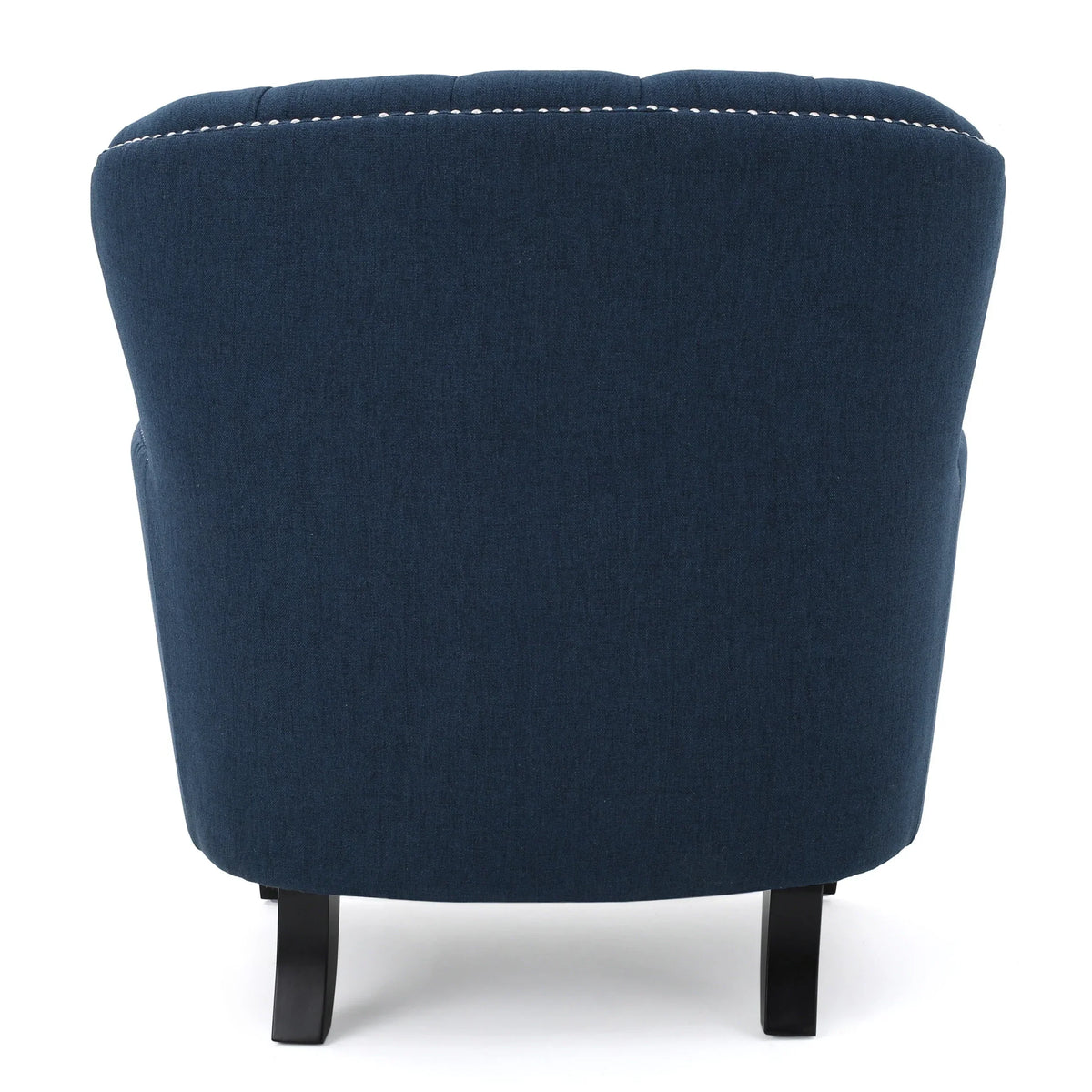 2026 NewNoble House Tanner Tufted Fabric Club Accent Chair, Dark Blue