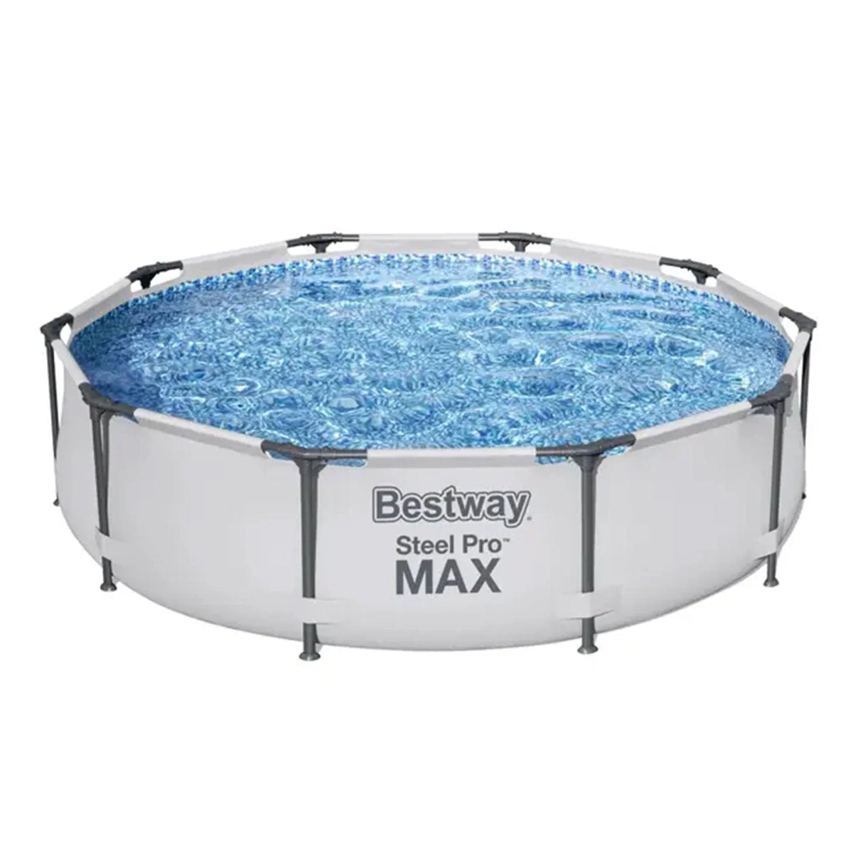 2026 NewBestway Steel Pro MAX 10'x30" Above Ground Outdoor Swimming Pool with Pump Metal frame pools Round