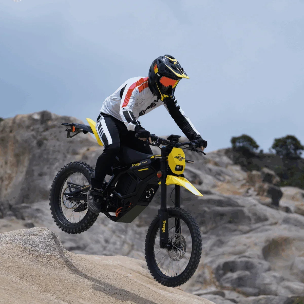 2026 New50MPH Electric Dirt Bicycle Freego X2 Pro,6000W(Peak)Motor Electric Motorcycle, Electric Bike for Adults, 60V30AH Battery, 19x2 Tire Full Suspension Hydraulic Brake Half Throttle UL2849