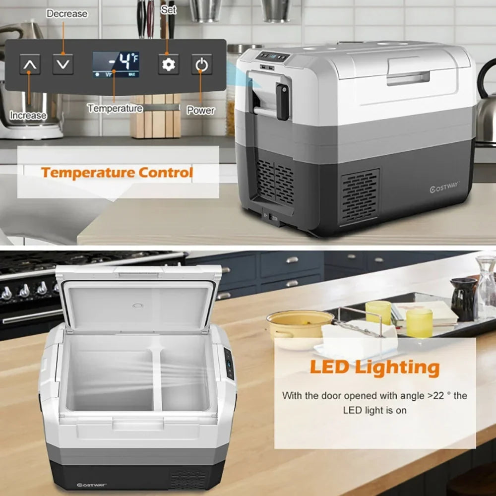 2026 NewAimee Lii 58 Quart Portable Electric Camping Car Cooler, Travel Cooler, Outdoor Picnic Camping Equipment for Camping Hiking Traveling