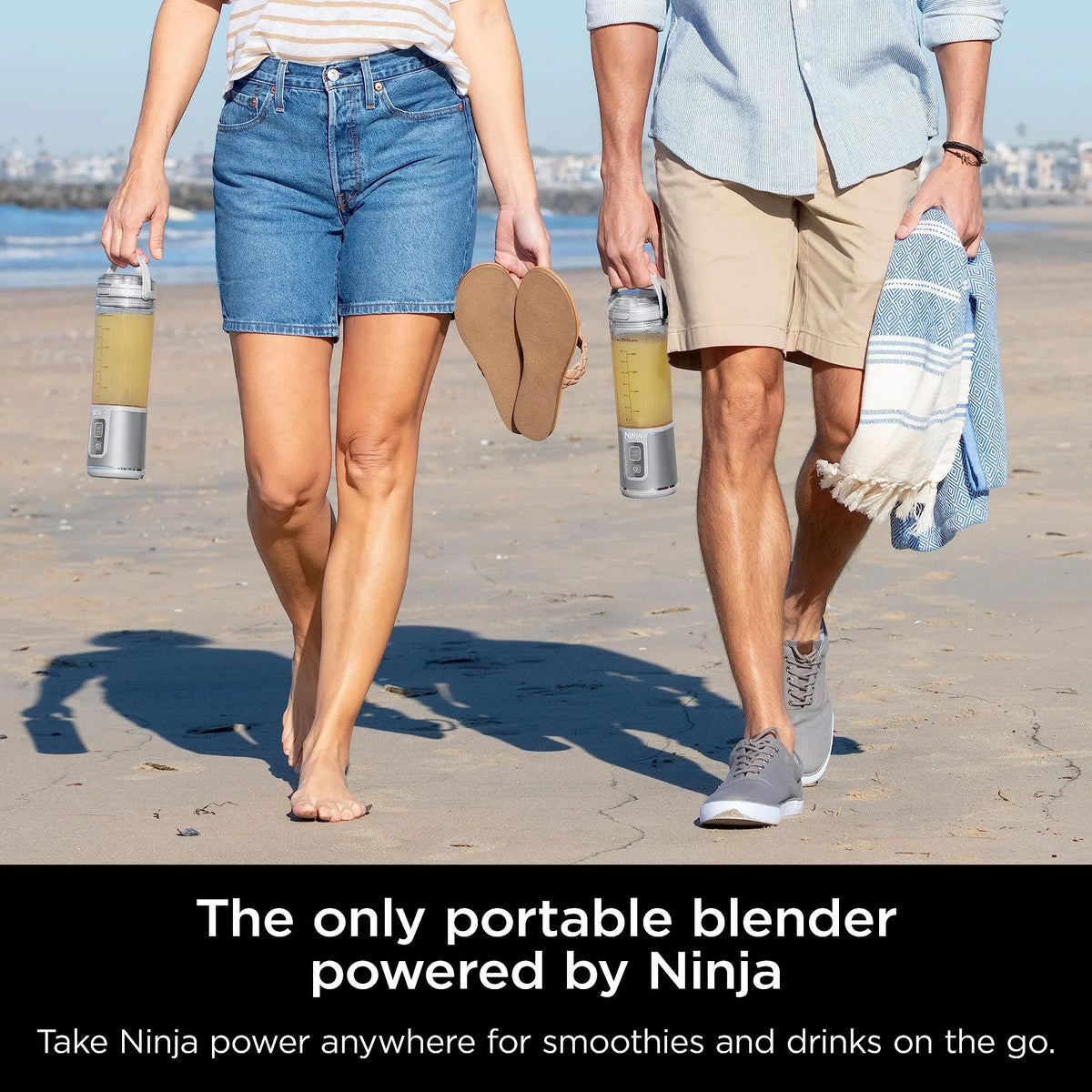 2026 NewNinja Blast Portable Blender, Cordless, 18oz. Vessel, Personal Blender for Shakes & Smoothies, BPA Free, Leakproof Lid & Sip Spout, USB-C Rechargeable, Dishwasher Safe Parts, Metallic Purple,