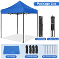 2026 NewSANOPY 6.6 x 6.6 FT Pop Up Canopy Tent, Heavy Duty Canopy Easy Set up All Weather Waterproof Outdoor Canopy Tent for Parties, Beach, Garden, Camping with 1 Handbag, 3 Adjustable Heights, UPF50+