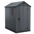 2026 NewKeter Darwin 4' x 6' Outdoor Garden Tool Storage Shed w/ Window, Graphite