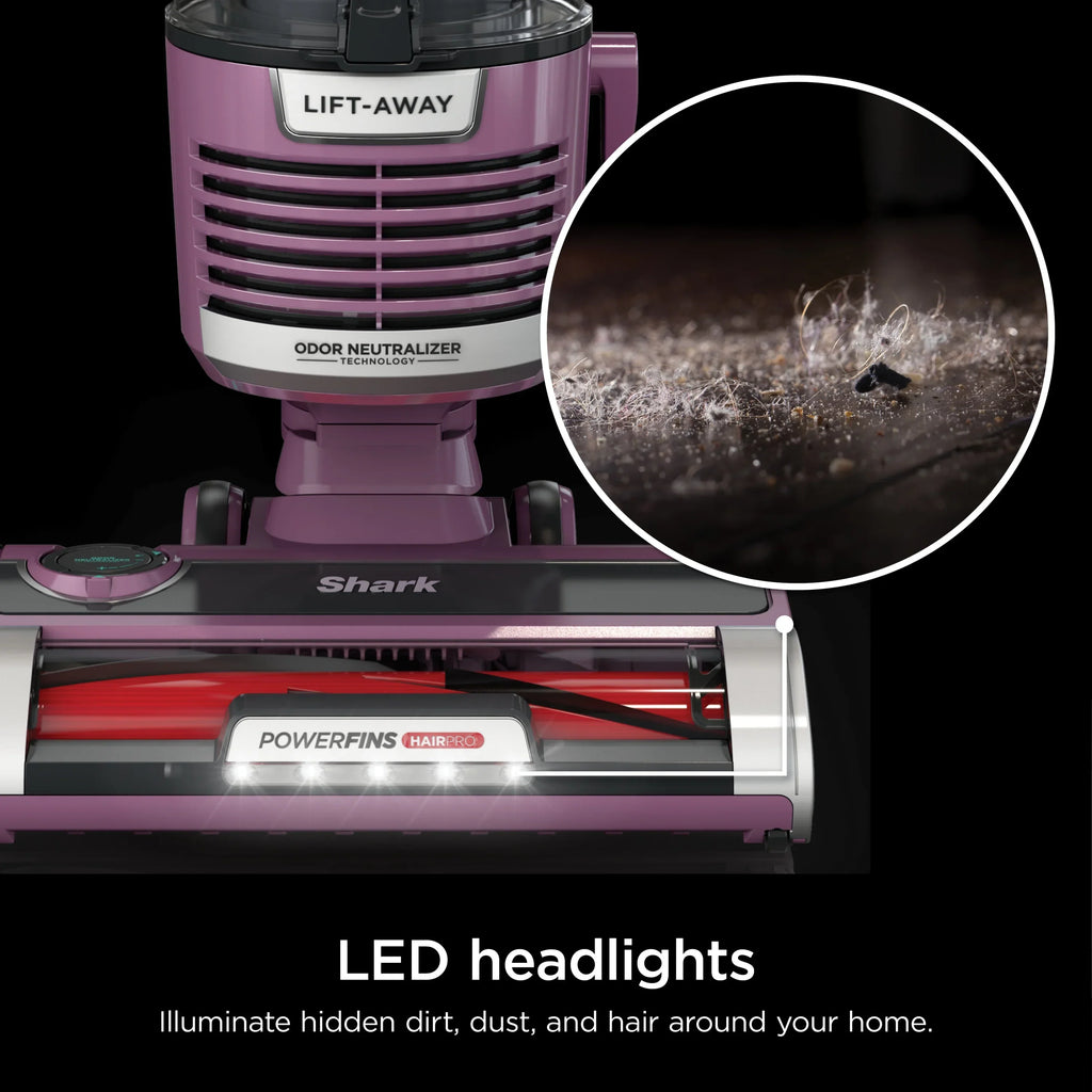 2026 NewShark Upright Vacuum, Lift-Away, Pet Friendly, Bagless, PowerFins HairPro & Odor Neutralizer Technology, Hard Floor and Carpet, Self Cleaning Brushroll, Anti Allergen &Swivel Steering, ZD550, Purple