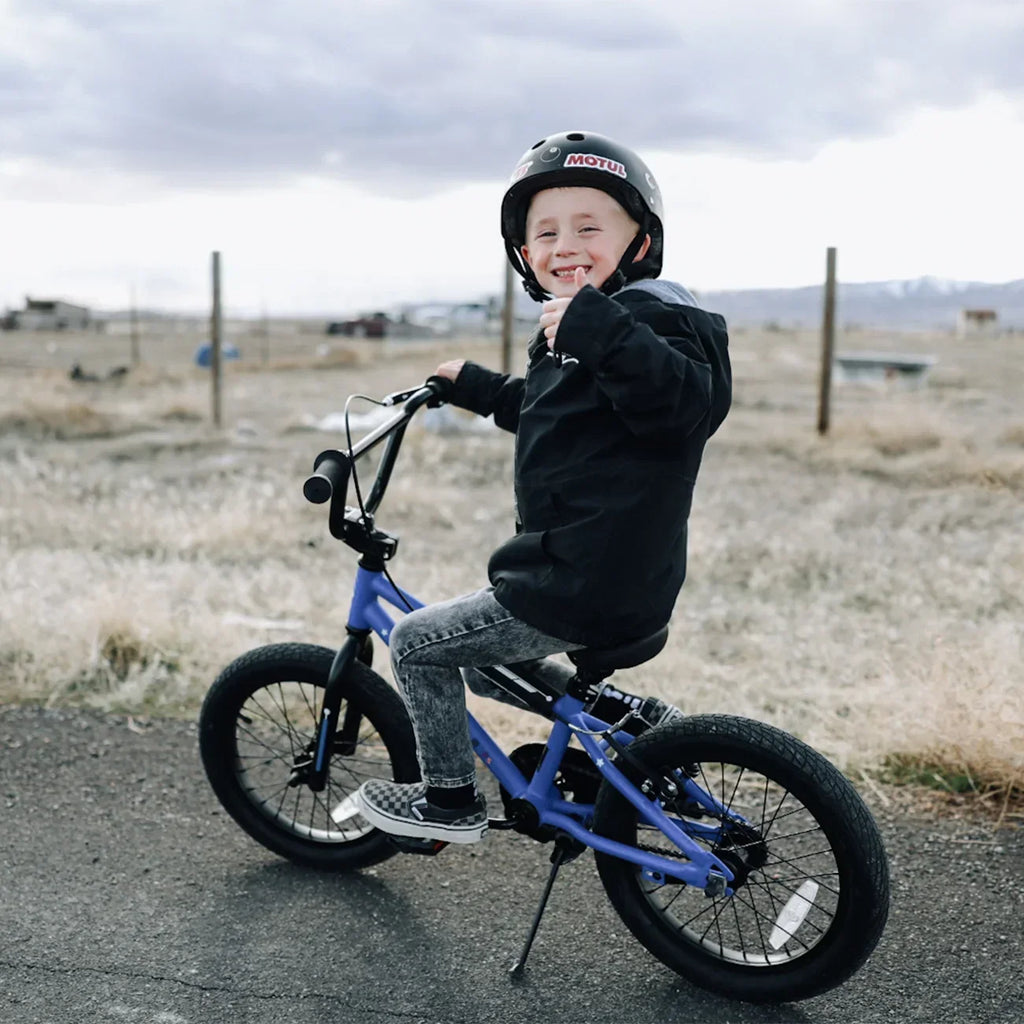 2026 NewGlerc 14 Inch Little Kids Bike BMX Style Bicycle with Training Wheels Coaster Brake for 3 4 5 Years Old Boys Girls, Blue