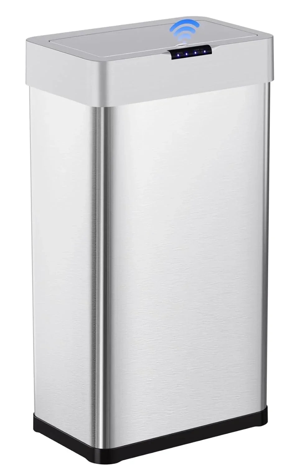 2026 NewLAZY BUDDY 60 Liter / 16 Gallon Stainless Steel Motion Sensor Trash Can for Kitchen, Bathroom, Rectangular