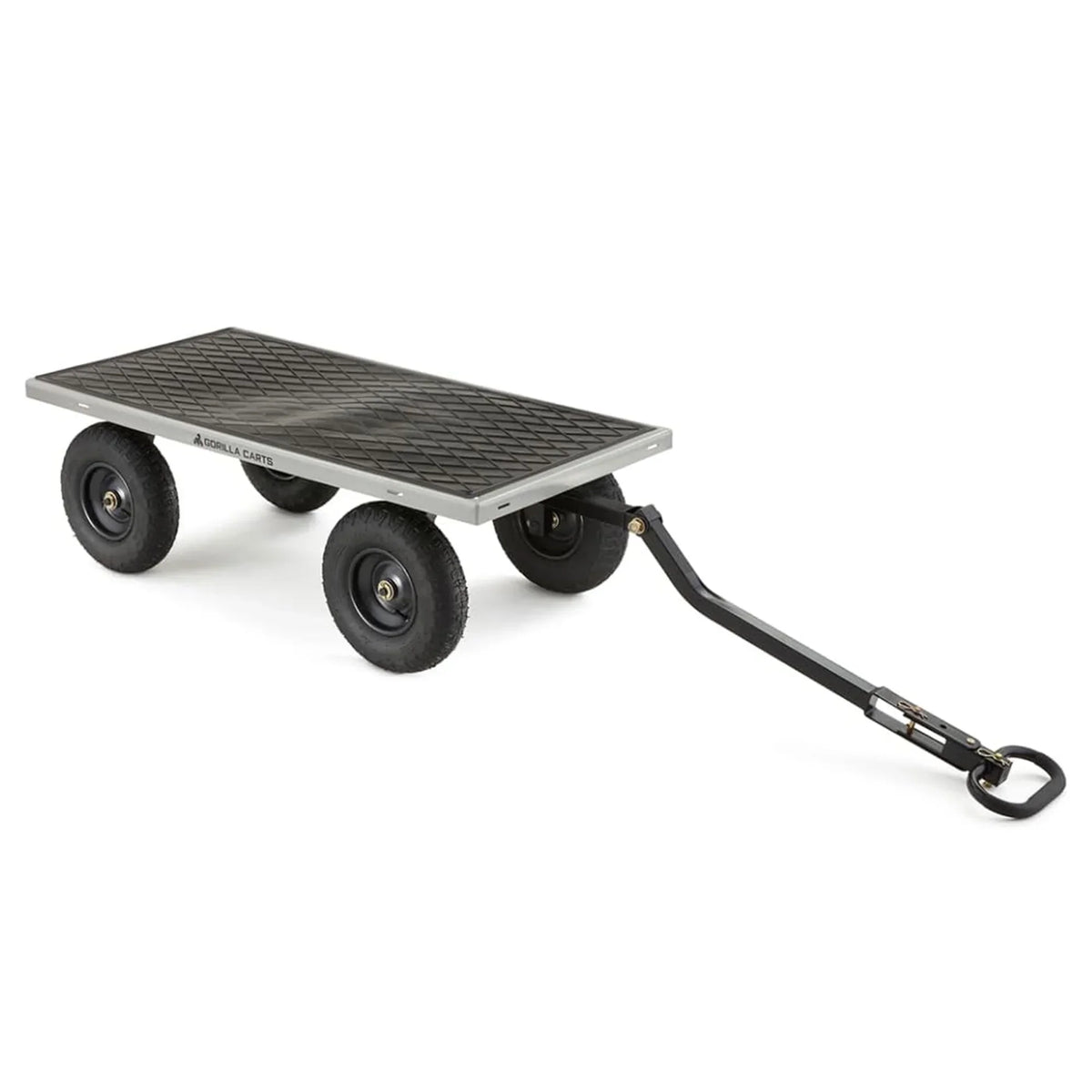 2026 NewGorilla Carts 1000-lb. Capacity Steel Utility Cart, Model #GOR1001-Com, 13-inch Pneumatic Tires