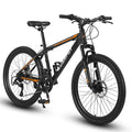 2026 New26" Mountain Bike for Adult, 21 Speed MTB with High-carbon Steel Frame, Orange