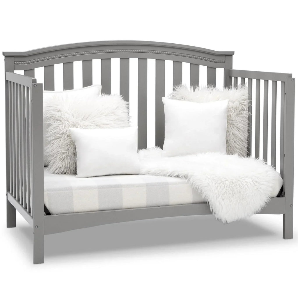 2026 NewDelta Children Waverly 6-in-1 Convertible Baby Crib. Grey