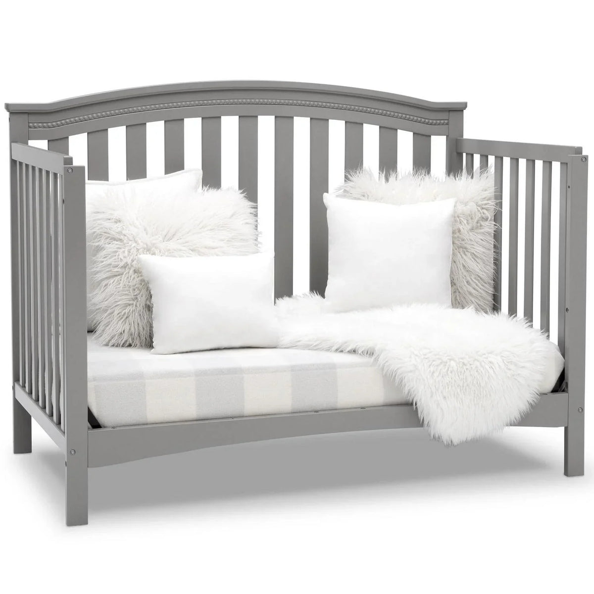 2026 NewDelta Children Waverly 6-in-1 Convertible Baby Crib. Grey