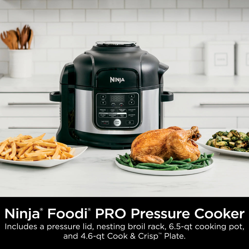2026 NewNinja Foodi 10-in-1 Multi-Cooker, 6.5 Quart, Pressure Cooker & Air Fryer, Stainless Steel, OS300