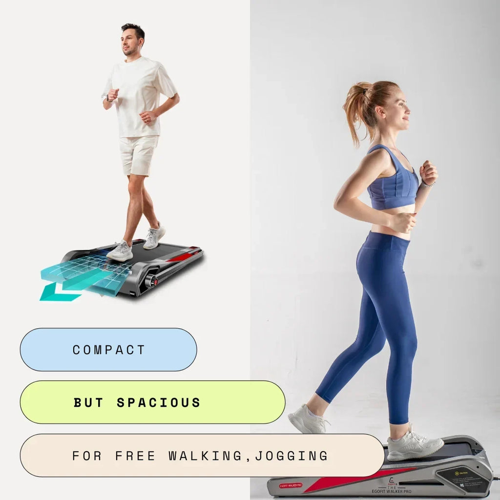 2026 NewEgofit Walker Pro Smallest Under Desk Electric Walking Treadmill for Home 2.0HP 5° Incline