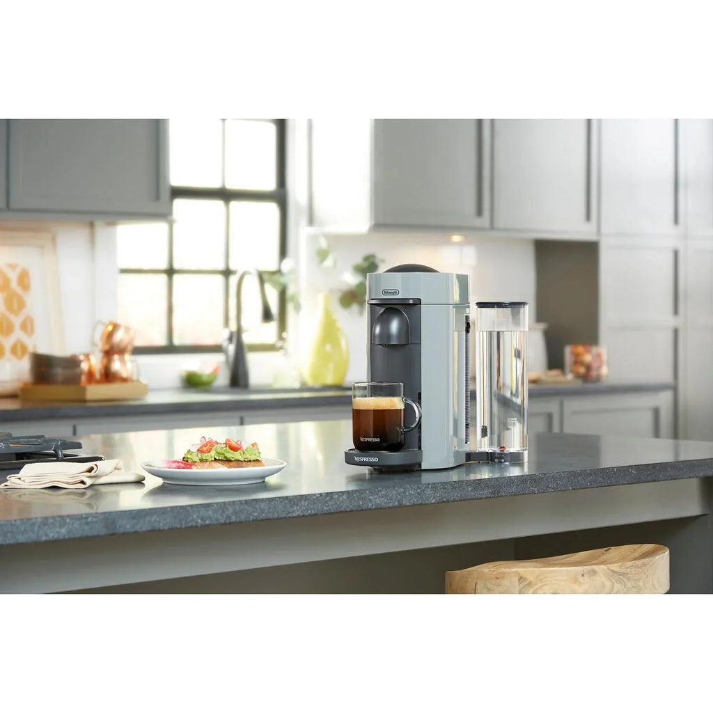 2026 NewNespresso New Vertuo Plus Coffee and Espresso Machine by De'Longhi with Aerocinno, Gray, Single-Serve Brewers