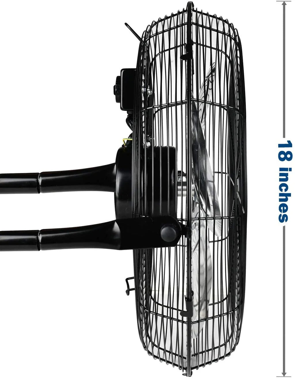 2026 NewSimple Deluxe 18 inch 3-Speed High Velocity Heavy Duty Metal Industrial Floor Fans Quiet for Home Commercial, Black, 2 Pack