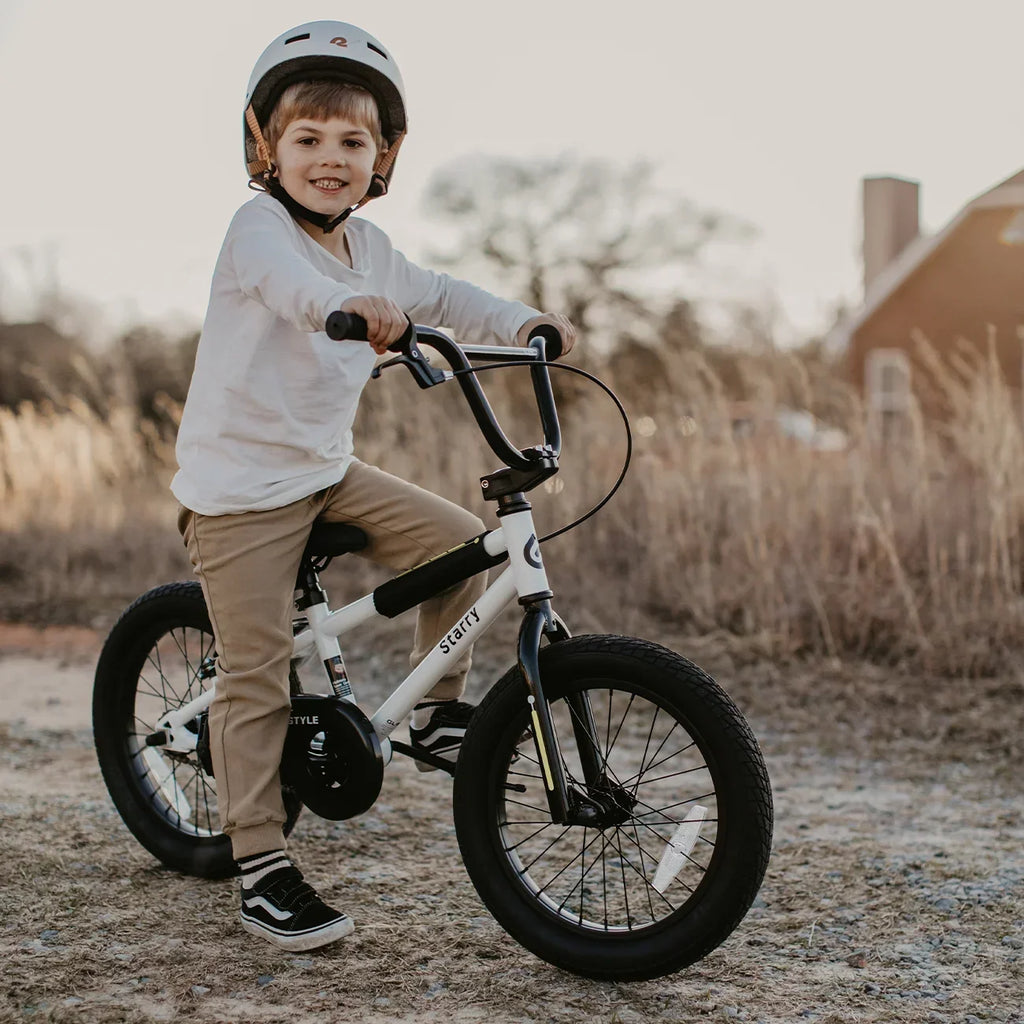 2026 NewGlerc 14 Inch Little Kids Bike BMX Style Bicycle with Training Wheels Coaster Brake for 3 4 5 Years Old Boys Girls, Blue
