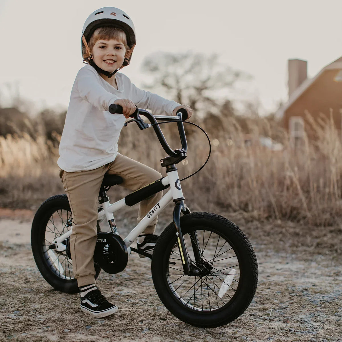 2026 NewGlerc 14 Inch Little Kids Bike BMX Style Bicycle with Training Wheels Coaster Brake for 3 4 5 Years Old Boys Girls, Blue