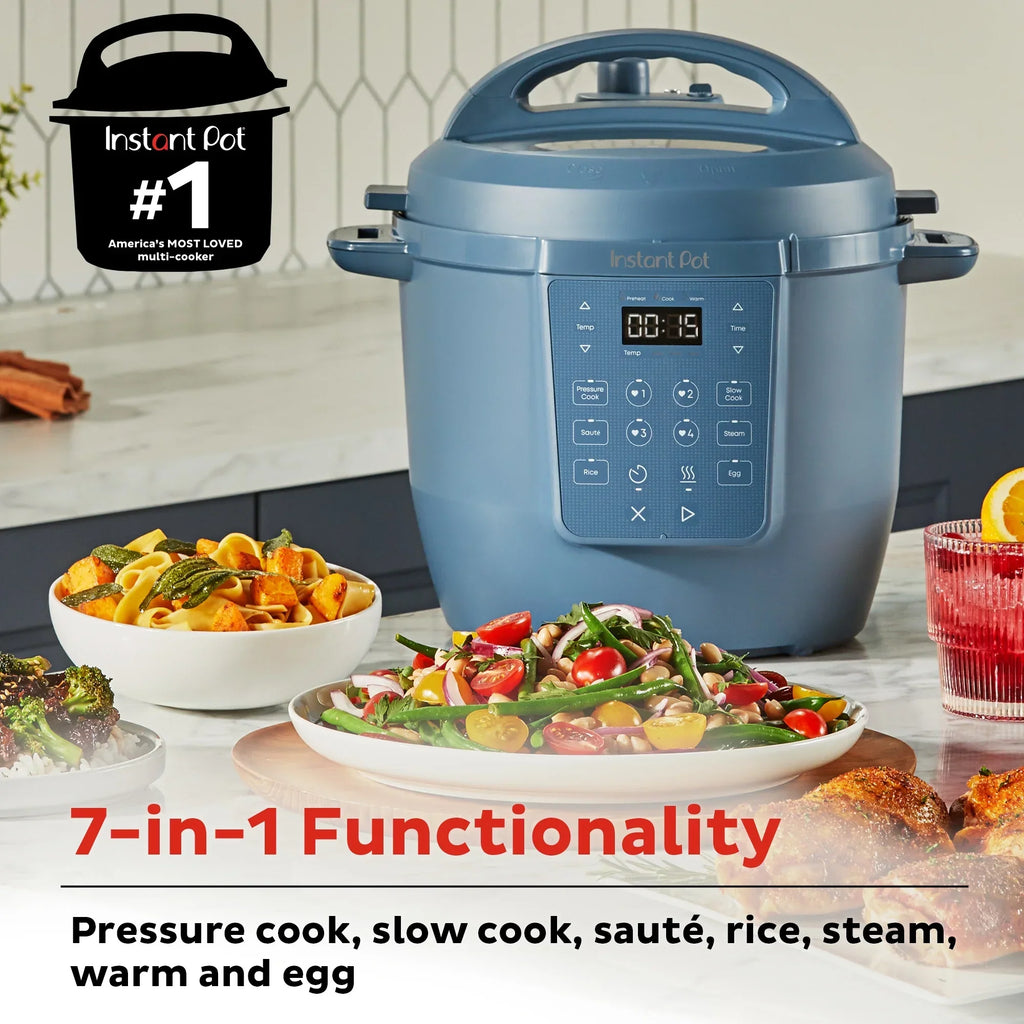 2026 NewInstant Pot 6Qt RIO Chef Series 7-in-1 Multi-Cooker, Pressure Cooker, Slow Cook, & More, Black