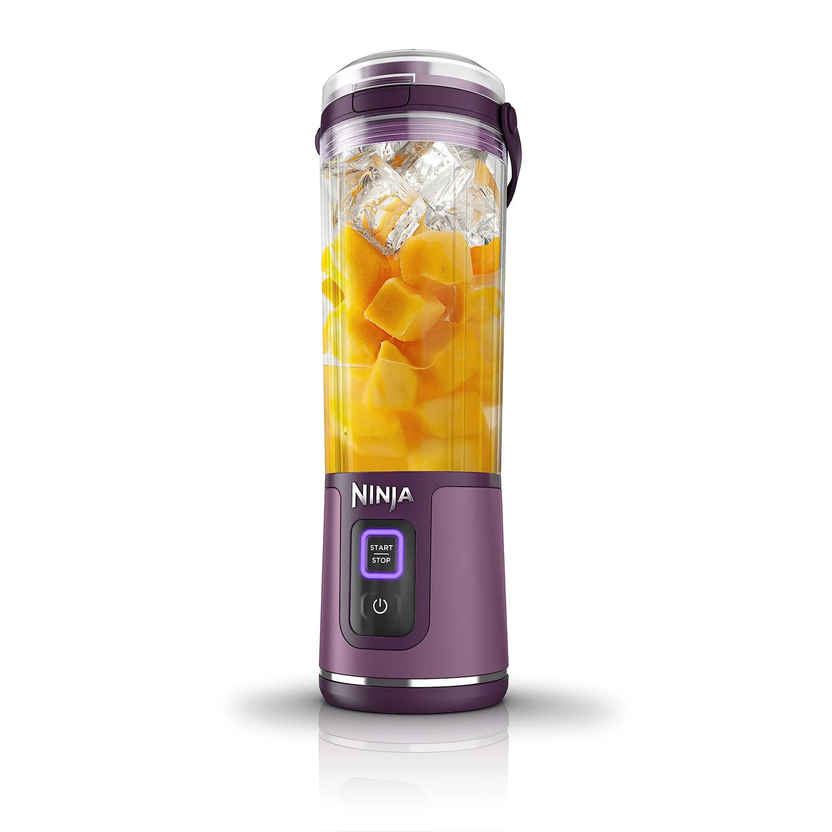 2026 NewNinja Blast Portable Blender, Cordless, 18oz. Vessel, Personal Blender for Shakes & Smoothies, BPA Free, Leakproof Lid & Sip Spout, USB-C Rechargeable, Dishwasher Safe Parts, Metallic Purple,
