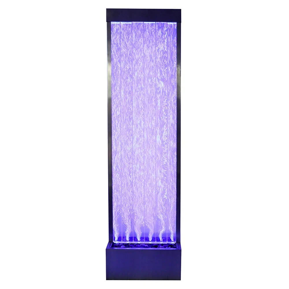 2026 New72'' Acrylic Bubble Fountain, Standing Bubble Panel, Color Lights/Remote Ctrl