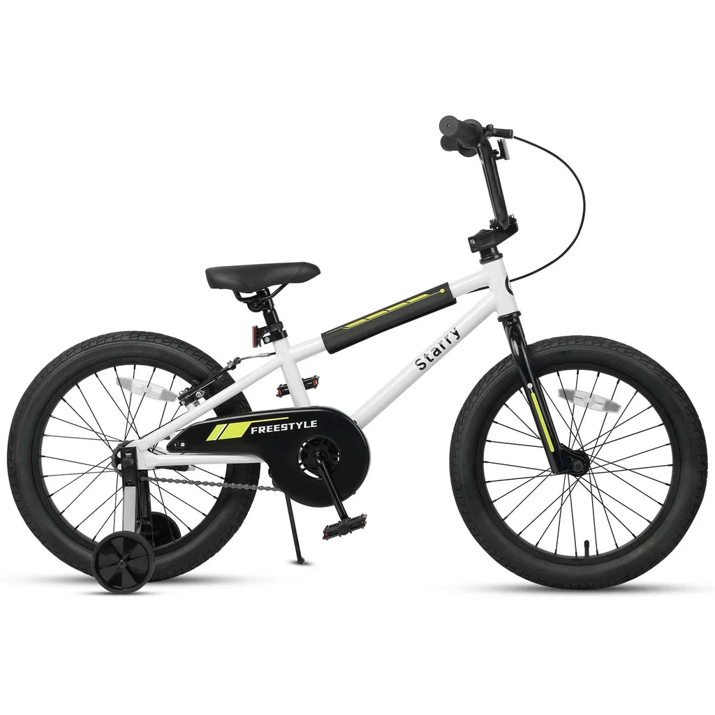 2026 NewGlerc 14 Inch Little Kids Bike BMX Style Bicycle with Training Wheels Coaster Brake for 3 4 5 Years Old Boys Girls, Blue
