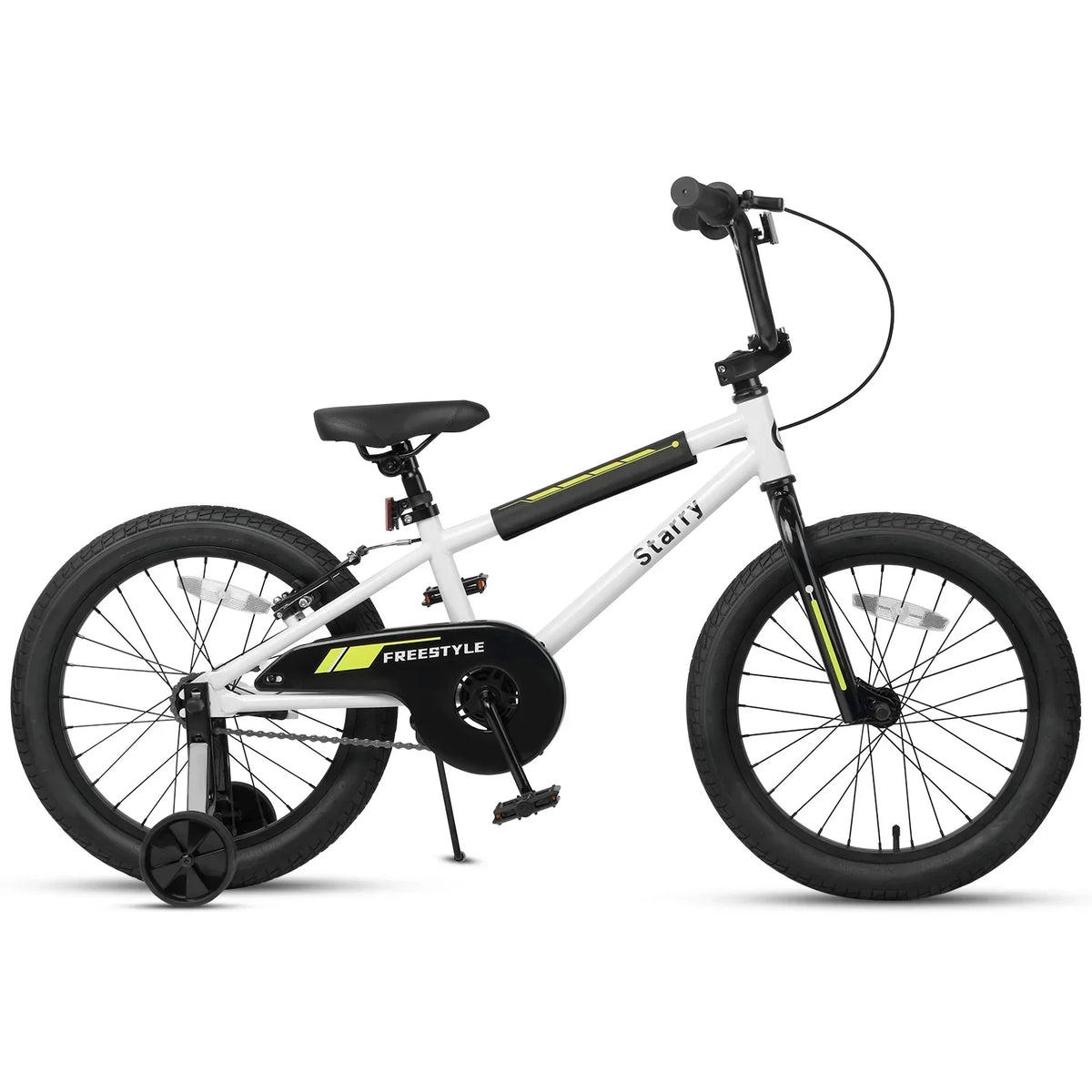 2026 NewGlerc 14 Inch Little Kids Bike BMX Style Bicycle with Training Wheels Coaster Brake for 3 4 5 Years Old Boys Girls, Blue