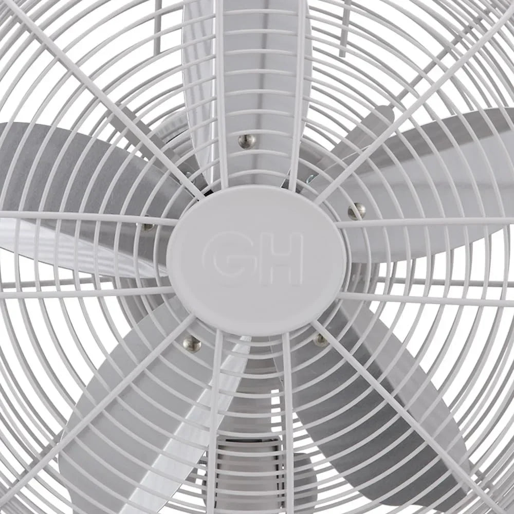 2026 NewGood Housekeeping Retro All-Metal Table Fan (92618) with 3 Speed Settings, Wide Oscillation, and Carrying Handle"