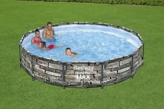 2026 NewBestway Steel Pro MAX 12' x 30" Above Ground Outdoor Swimming Pool Set