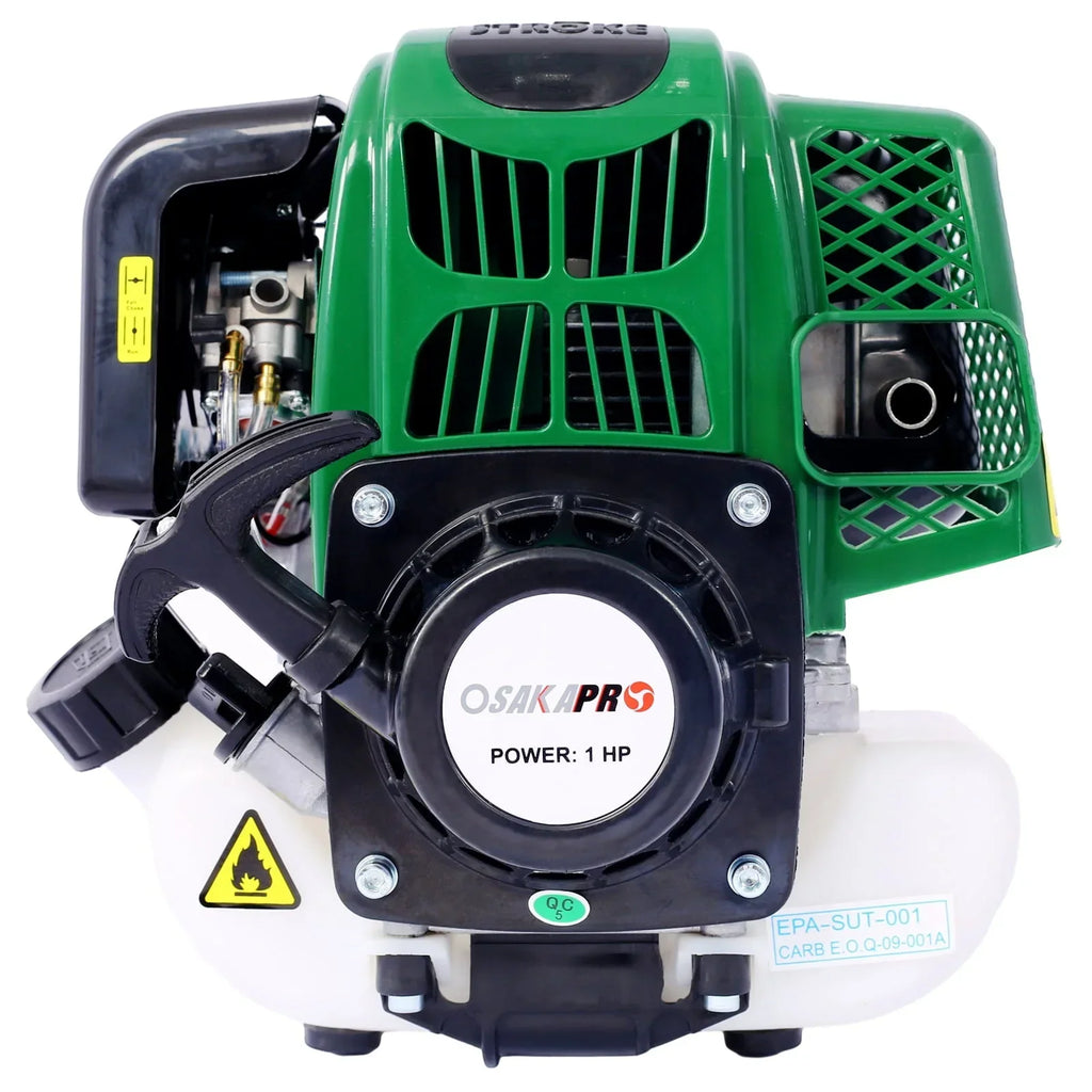 2026 New4 in 1 Multi-Functional Trimming Tool, 31CC 4-Cycle Garden Tool System with Gas Pole Saw, Hedge Trimmer, Grass Trimmer, and Brush Cutter EPA Compliant, Green