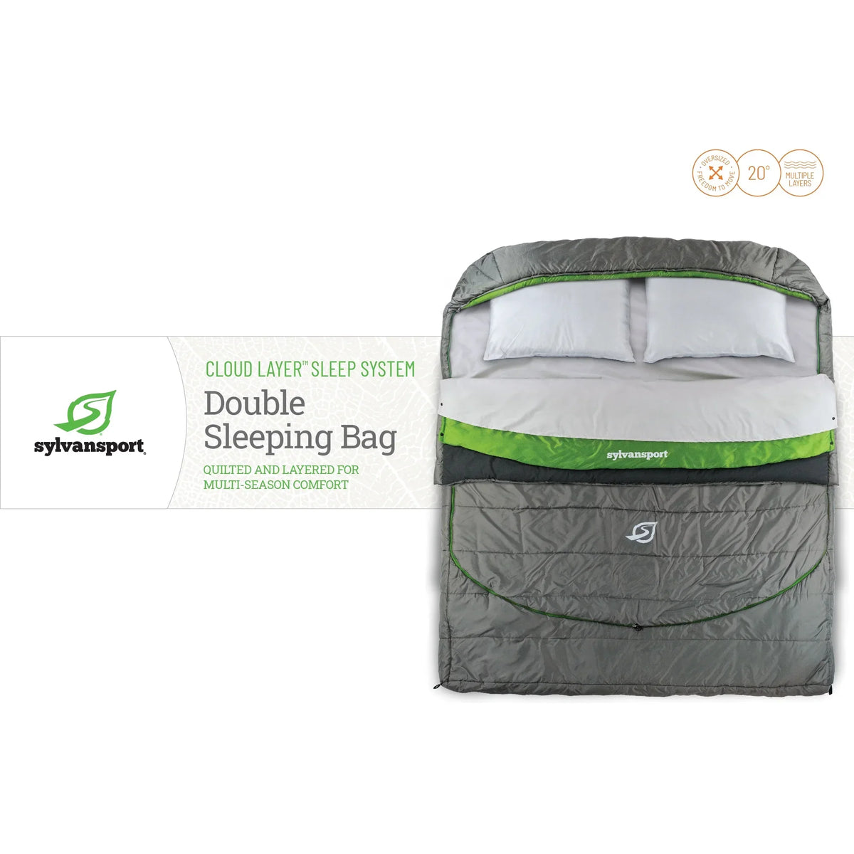 2026 NewSylvanSport Cloud Layer Double Sleeping Bag