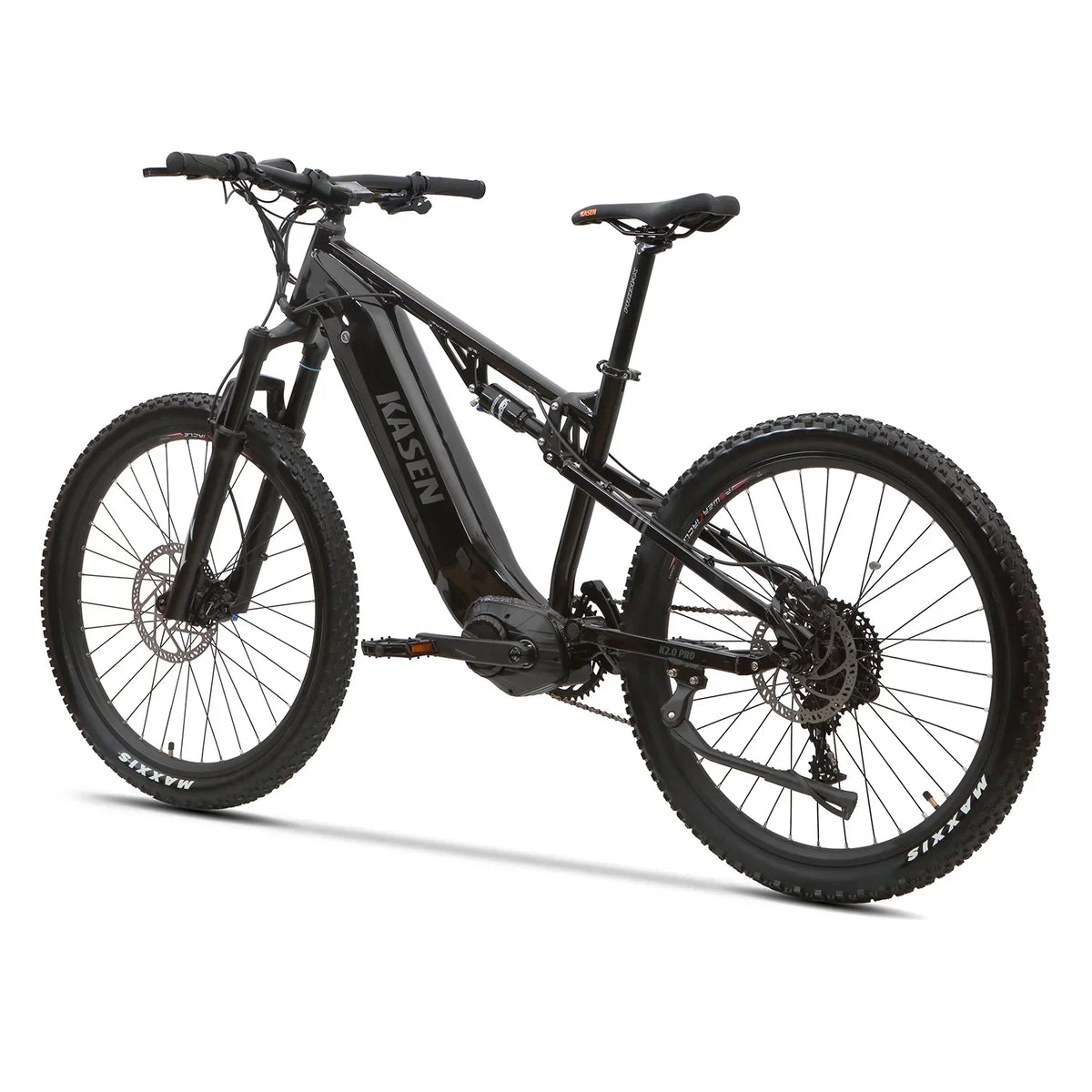 2026 NewKasen Electric Mountain Bike Mid-driven 500w 48v 15ah Full Suspension Throttle and Pedal Assist