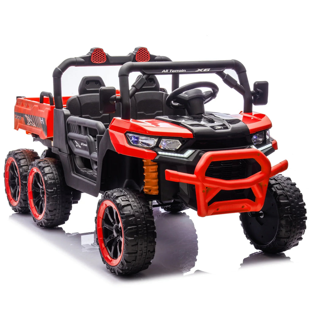 2026 NewXuanlur 24V 2 Seater Kids Ride on Car Truck, Ride on UTV W/ 2x200W Motor, 24 Volt Ride on Toys W/ Dump Bed/Shovel, Electric Car for Kids W/ Durable Tires, LED Light, Music, Remote Control, Black