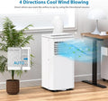 2026 New10000 BTU Portable Air Conditioner, 4-In-1 (Cool/Dehumidify/Fan) With Remote, LED Touch Control & 24H Timer & Window Mount Kit, Air Conditioners Cools Rooms Up to 450 Sq.Ft for Home, Office Room