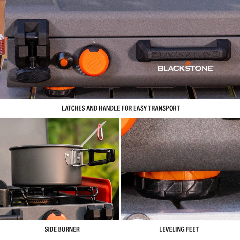 2026 NewBlackstone Adventure Ready 12"x14" Propane Camping Griddle with Side Burner