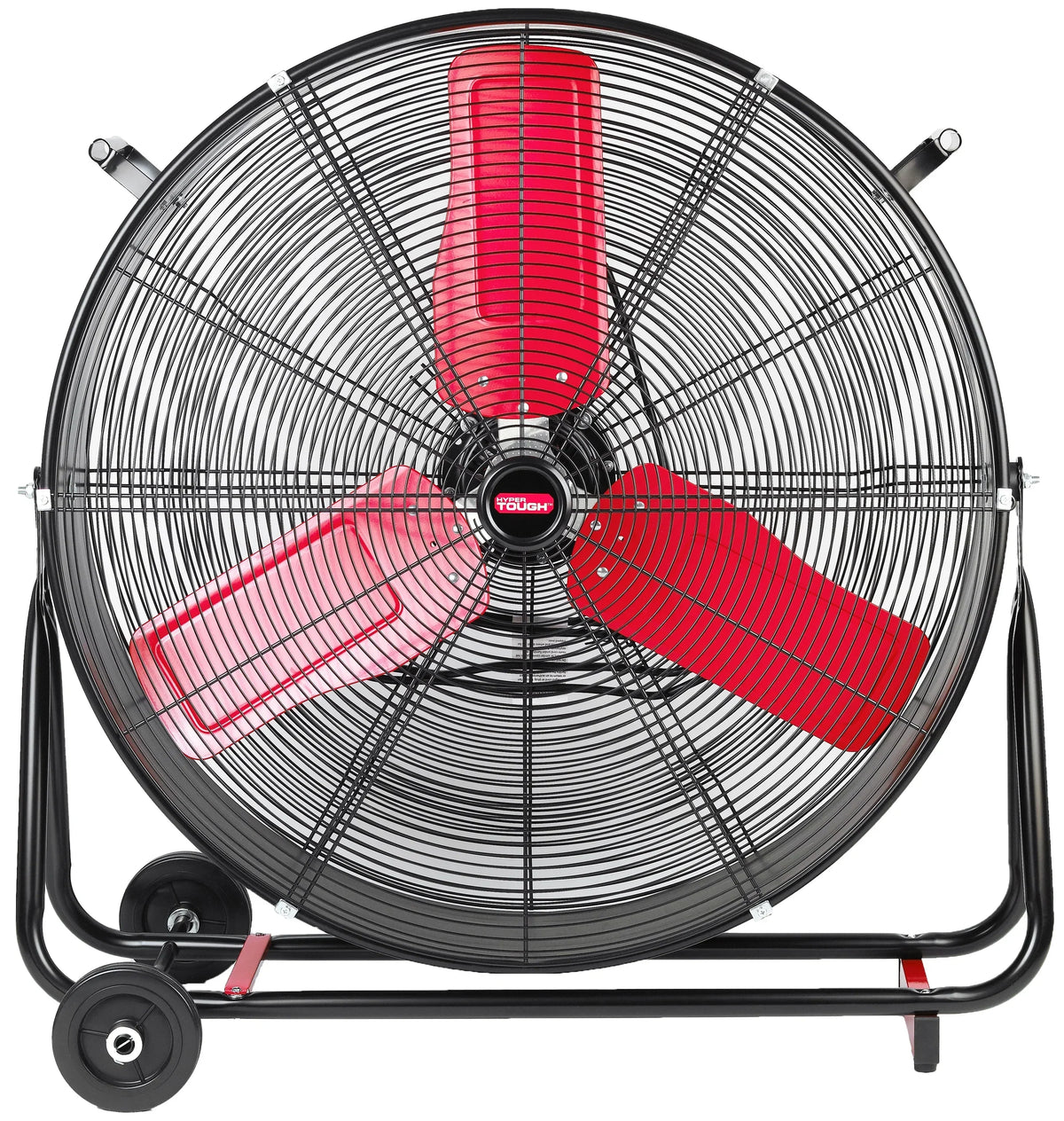 2026 NewHyper Tough New 30 inch High Velocity Tilted Drum Fan Red & Black